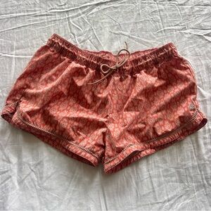 Prana Pink Athletic Shorts Lightweight Relaxed Fit